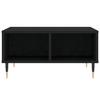 Black Coffee Table 60 x 60 x 30 cm Particleboard