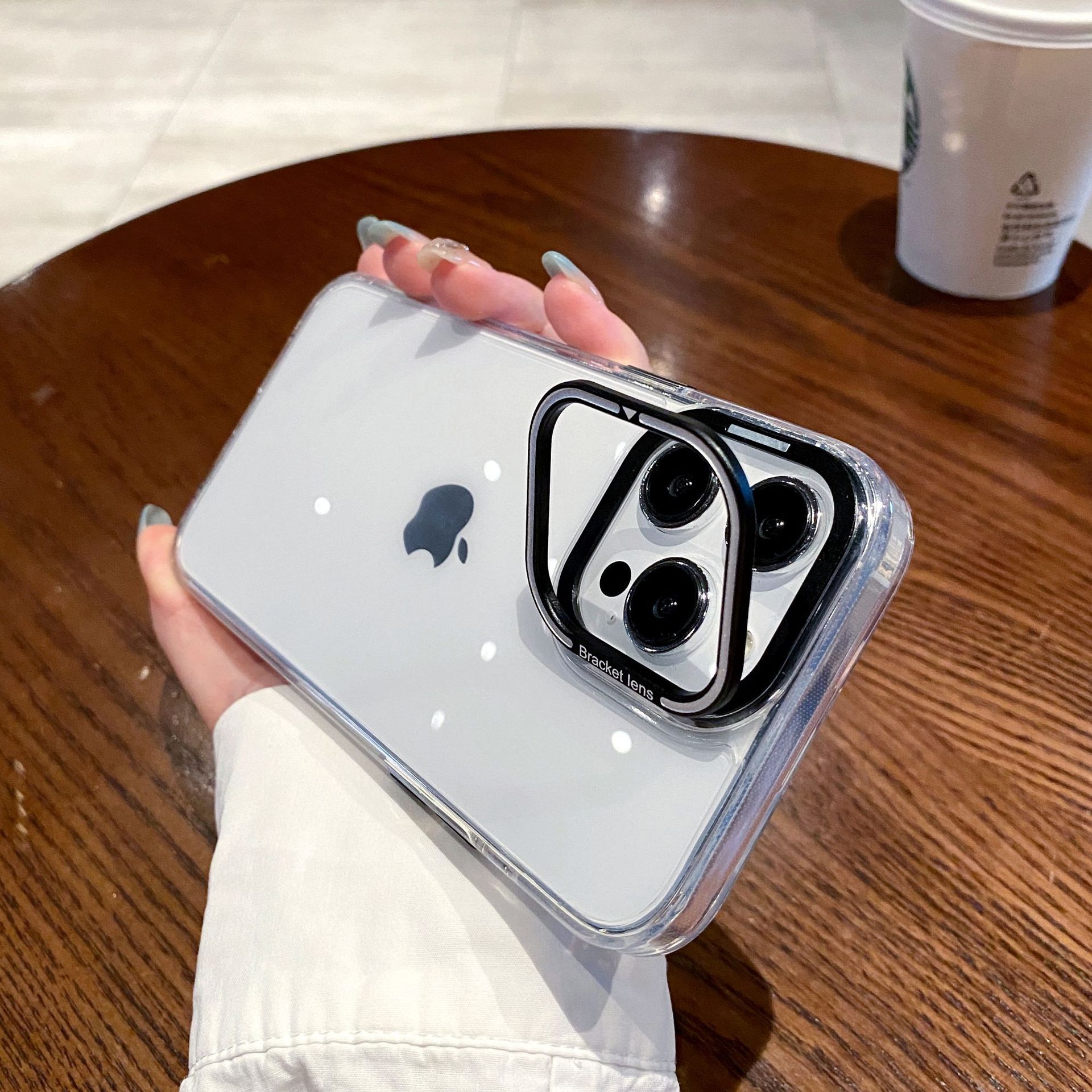 

Invisible Magnetic Stent for IPhone16promax Mobile Phone Case Apple 15 Jinding Second Generation Anti Fall Protection Case iPhone16