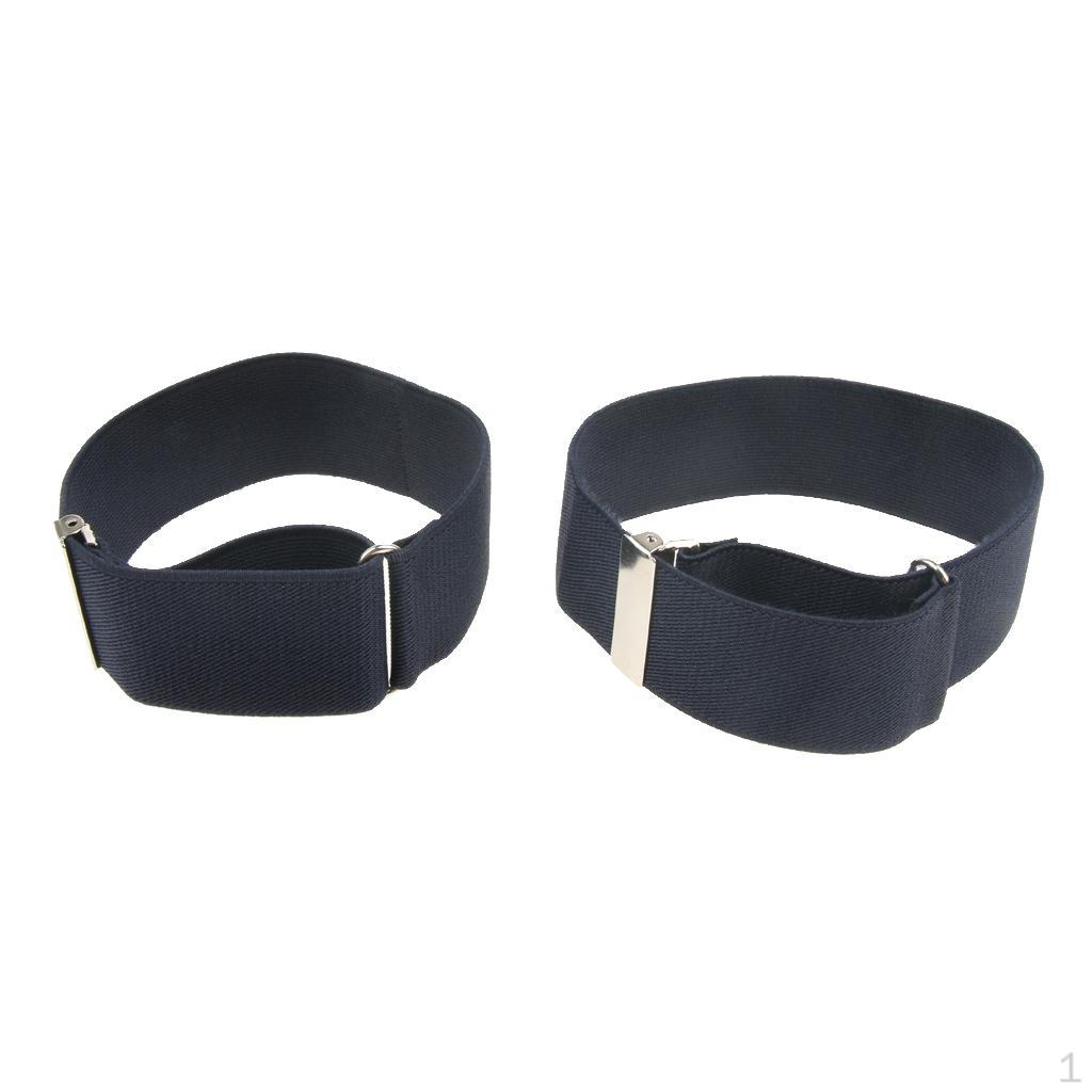 Páska na paži s přezkou, držák na rukávy, doplňky pro muže Navy Blue black
