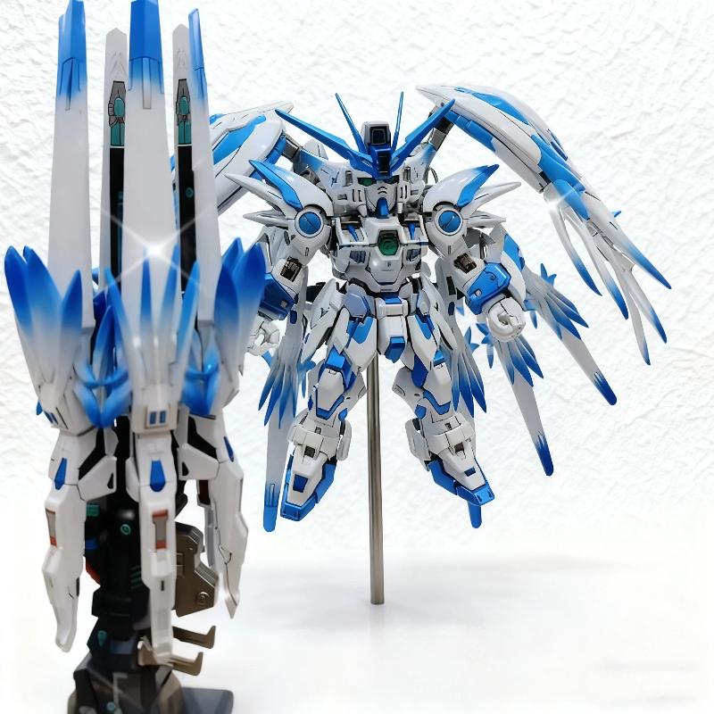 New MGSD Glacier Blue Gradient Wing Assembly Model Kit Action Figures Toys With Water Decals Display Stand Desktop Collectible