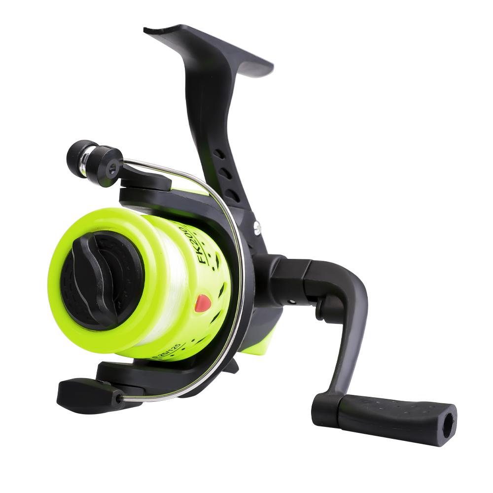 

Мини-катушка для рыбалки FTK - легкий алюминиевый корпус, высокая скорость 5.2:1 передаточное отношение, плавная система 3BB для легкой рыбалки 5.2:1 жёлтый