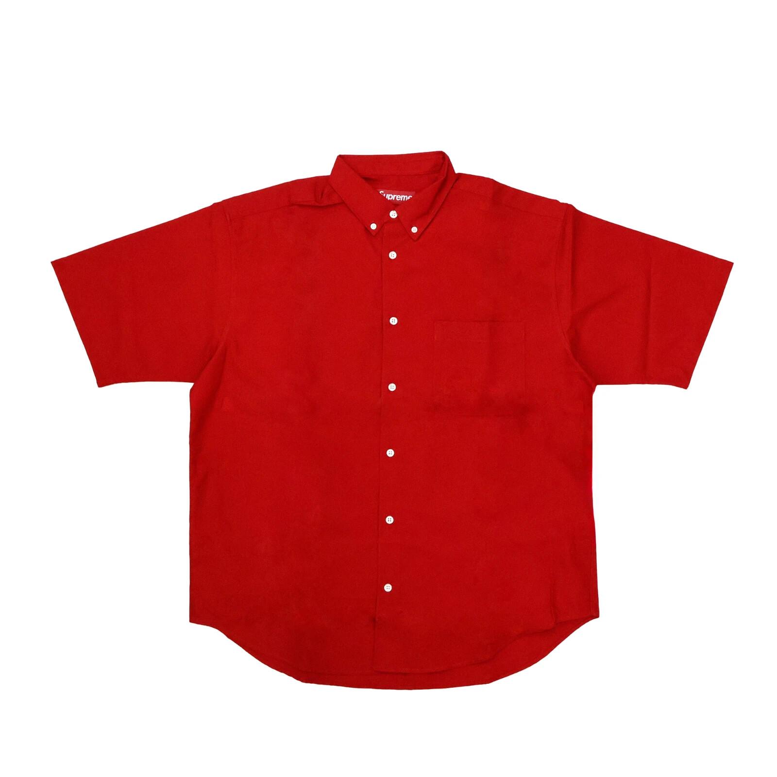 Supreme Loose Fit Oxford S/S Shirt Red L