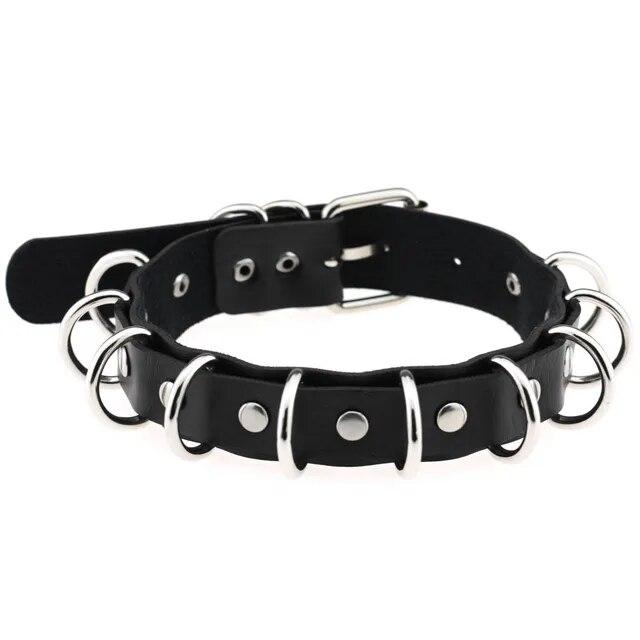 Exotic Accessories of Bdsm Slave Bondage Leather Collar with Leash Ring Steel Chain Sex Toys to Lover Roleplay Posture Spreader