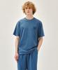 Malittepeulangsowajeobeo Drawing Logo Dyeing Tee Blue