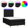 VidaXL Slatted Bed Base with Mattress and LED, Upholstered Bed, Double Bed, Adult Bed for Interior Bedroom, 3135583