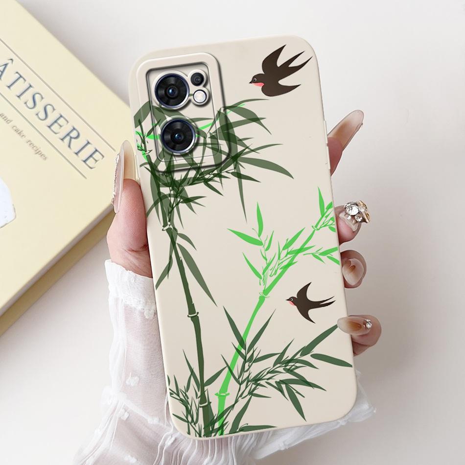 For OPPO Reno7 5G Elegant Sunflower Tulip Printed Phone Case For Oppo Reno 7 5G CPH2371 Soft Silicone Shockproof Cases
