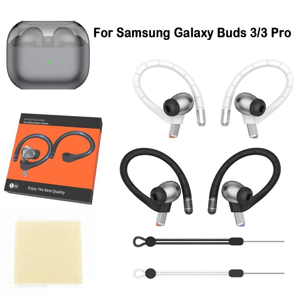Langlebige Anti-Drop-Haken Silikon Anti-Lost Ohrhaken Integrierter Stahl Draht Anti-Fall Ohrhaken für Samsung Galaxy Buds 3/3 Pro