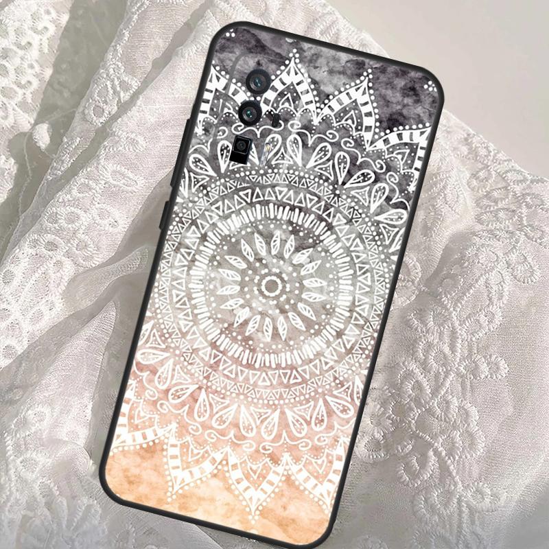 Flower Mandala Case For Xiaomi 14T Pro 13T 12T 11T 13 14 Ultra POCO X6 F6 Pro M6 X3 X5 M5s F3 F5 Cover