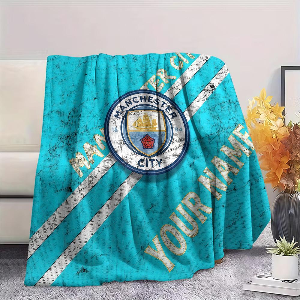 Custom Name MCFC Flannel Blanket, High Quality Comfortable for All Seasons, Home Decor, Warmth and Comfort