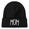 Family Matching MOM DAD Knit Beanie Elastic Turn-Up Brim Matching Hat Warm Couple Hat  Cold Weather