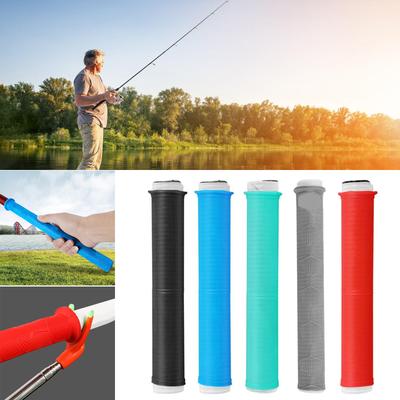 Silicone Fishing Rod Handle Wrap Universal Heat Shrink Tube Grip Sleeve Wrap Anti Slip Grips Cover Tube Protective Cover