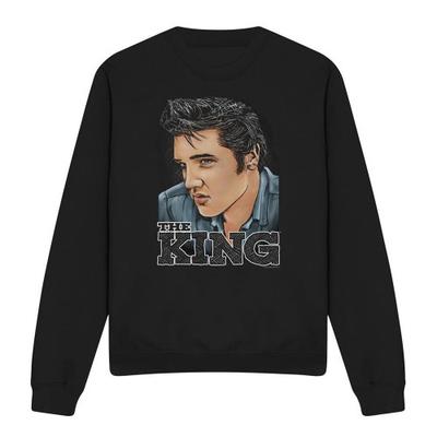 Elvis Presley Unisex Adult Graphic King Sweatshirt