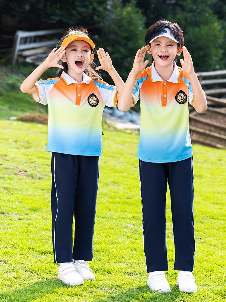 Conjunto de Uniforme Escolar e Esportivo Infantil Três Peças Estilo College