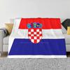 Croatia Flag For Home Sofa Bed Camping Car Plane Travel Portable Blanket Croatia National Flag Red White Blue