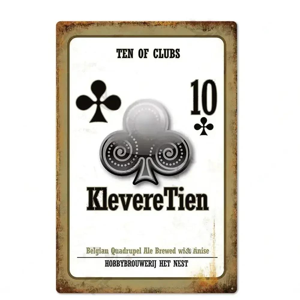 Beer Brand Tin Painting Plaque | Vintage Metal Sign for Bar, Club & Home Decor