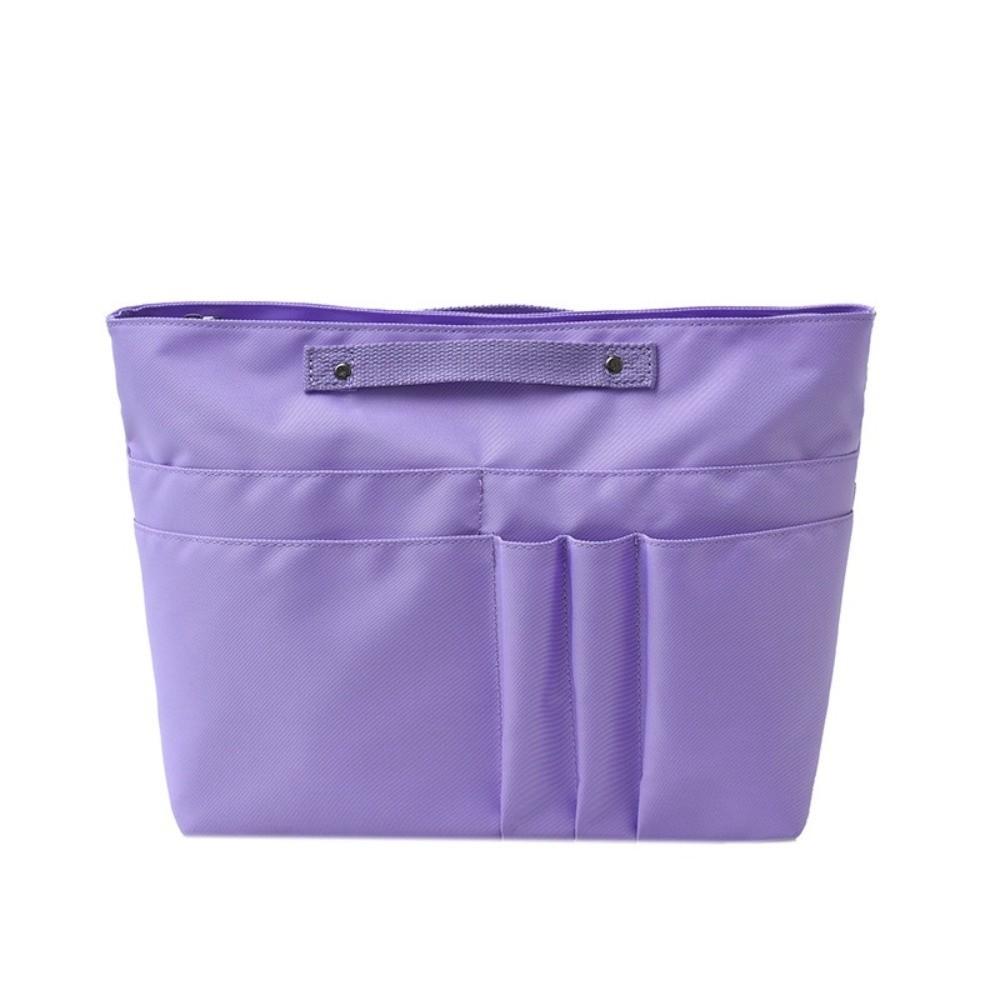 Organizzatore per Borsa a Mano in Nylon Grande Capacità Colore Unico Organizer per Borsa Tote Multi-Tasche Leggero Borsa per Cosmetici