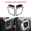 Car Dashboad Left Right Air Vent Outlet Stickers Panel Trim Interior Decor Carbon Fiber Sticker for Mazda 3 Axela 2014 2017 2018 Ujcdg07