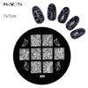KADS 1PC Round Stainless Steel Nail Art Nail Stamping Plates Manicure Stamp DIY for Nail Templates Classic Series Tools