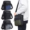 Borsa a tracolla impermeabile in Oxford da uomo Borsa a spalla Design multistrato Tracolla regolabile per pendolari Viaggio Leggera Resistente