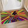 Colorful Owl Indoor Door Mat, Inch, Floor Area Rug for Entryway, Living Room, or Bathroom, Non-Slip Doormat, Animal Owl