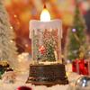 Christmas Luminous Candle Lights Creative Flowing Water Lights Desktop Ornaments Christmas Children's Gift Decorations