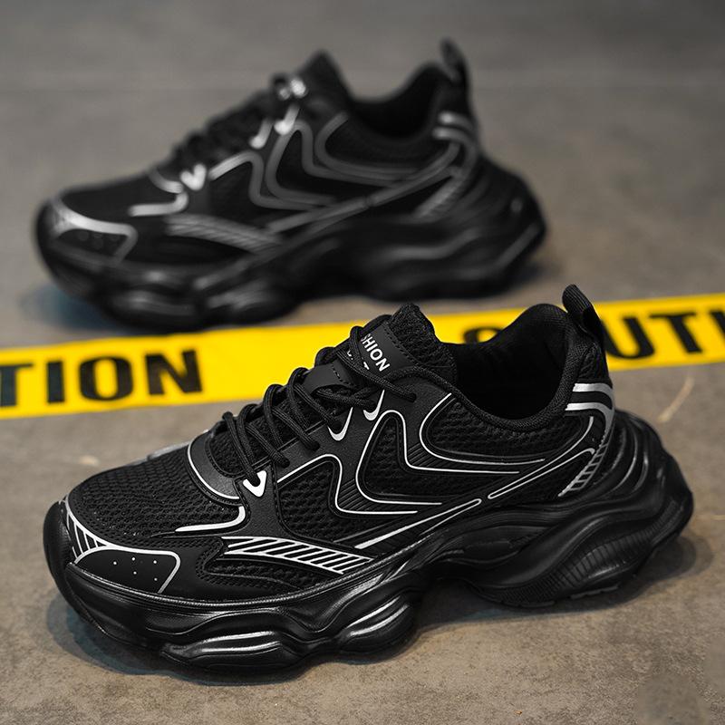 Large size running shoes men's summer new retro dad shoes breathable fashion shoes casual sports shoes men