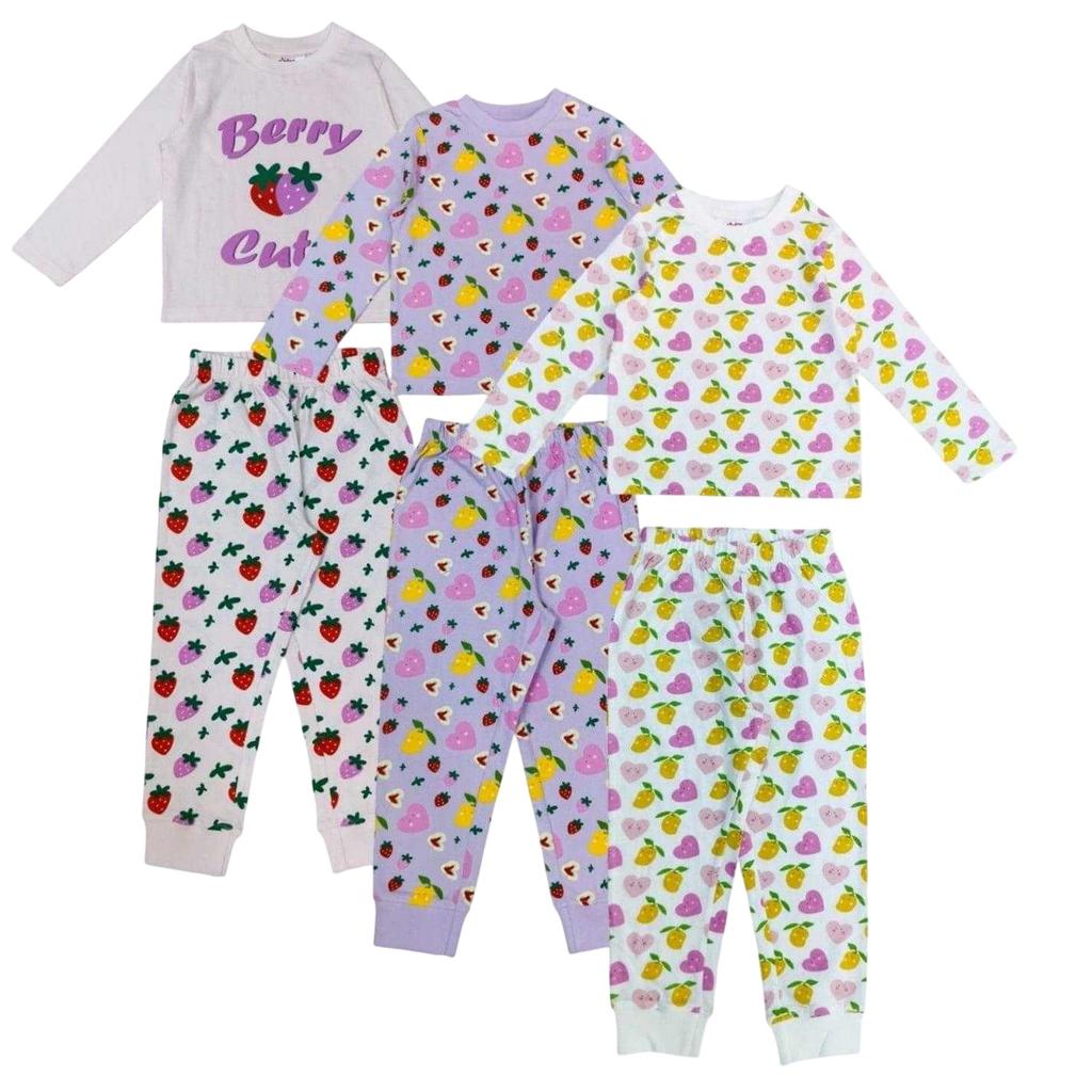 Star Girls Long Pyjama Set (Pack of 3)