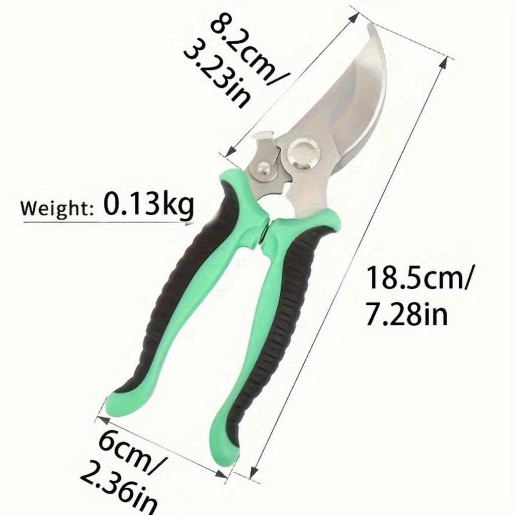 Stainless Steel Gardening Pruning Scissors with Ergonomic Design-manual Pruning Tools for Fruit Trees,flowers,and Plants,durable Metal Pruning Tools