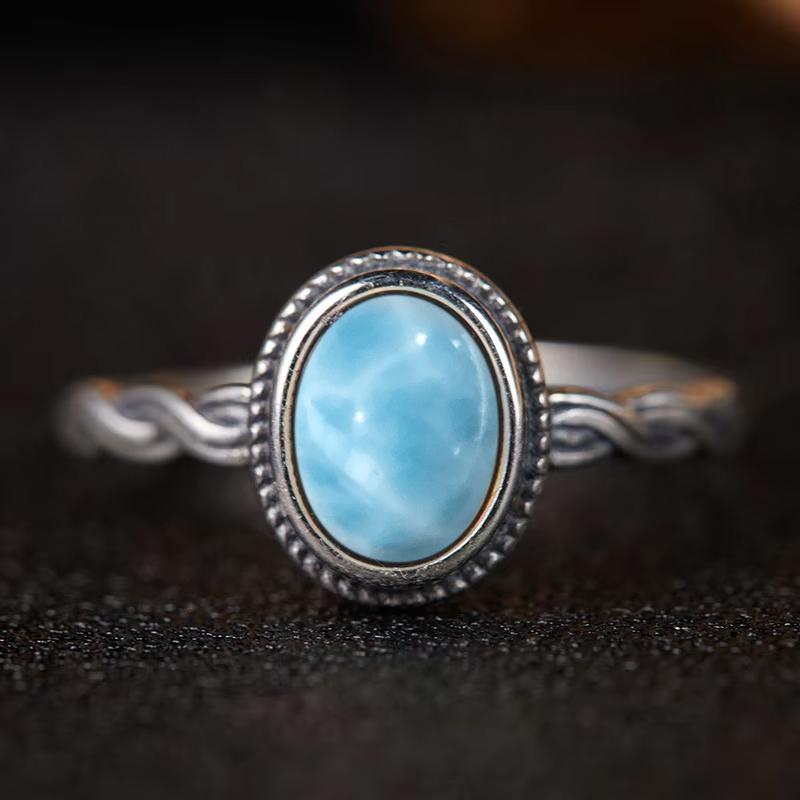 Pierścionek ze srebra sterlingowego z czarnym onykssem Vintage Prosty minimalistyczny styl Okrągły kształt Kamień naturalny Czarny pierścionek Biżuteria dla kobiet