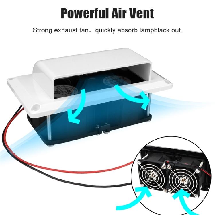 12V Marine Grade Ventilation Exhaust System ABS Fan 8500RPM Suitable For Yacht Campers Caravans Enclosed Space Airflows