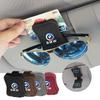 Leather Glasses Clip Suede Sunglasses Bracket Cards Case For 50th Anniversary 1 3 5 7 Series E83 F16 E70 G20 Accessories