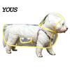 Dog Rainwear Clear Raincoat Poncho, Waterproof EVA Rain Suit for Small Medium Dogs, Pet Jacket with Hood And Leash Hole, Teddy Bichon Outdoor Walking