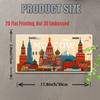 1 Piece, Retro Metal License Plate Moscow Red Square Landmark Number, Suitable for Home, Bar, Cafe, Garage Wall Art