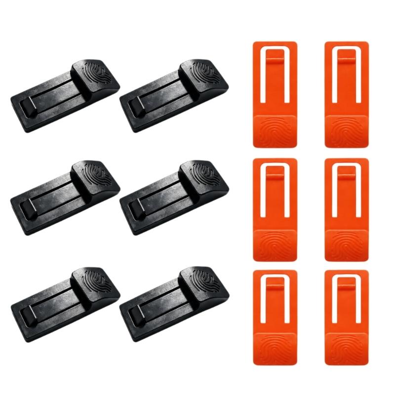 Integrated Surfboard Clip and Pin Set, 6 Plastic Replacements for Routine Board Maintenance and Equipment Bags