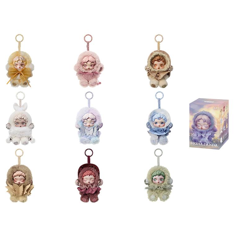 POP MART Skullpanda Light Weaving Garden Collection Плюшевый кулон-кукла Мистери-боксы, Один Мистери-бокс