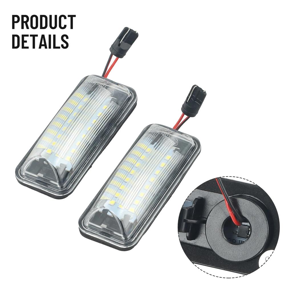 Upgrade Your Car's Appearance Car Tail LED Number License Plate Lights Lamps Assembly Compatible with Various Models
