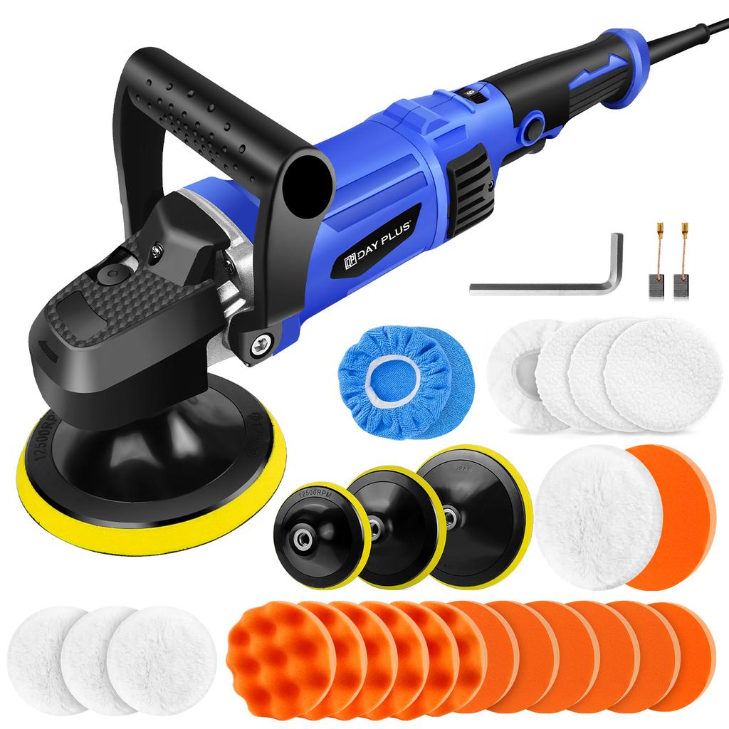 Electric Car Polisher Machine - Rotary Polishing Machine with 6 Variable Speed Control,Buffing Machine for Cars, Vans, Caravans