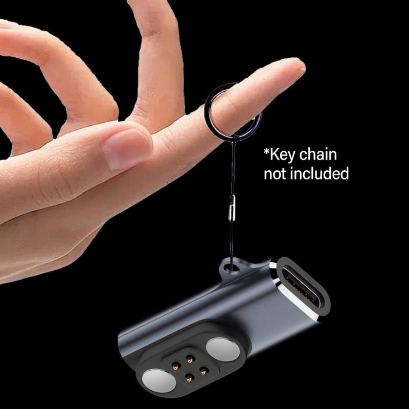 Bone Conductions Headphone Charging Adapter for X18 Magnetic Adapter Type C to 4 Pin Charging Converter Portable