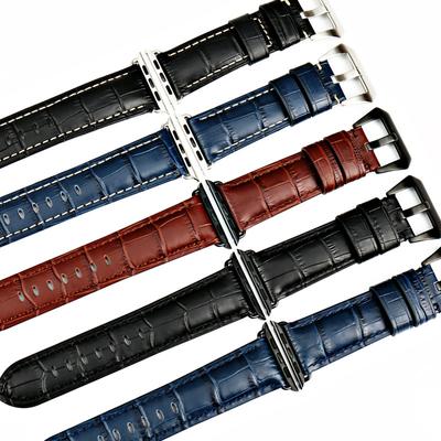 WatchBand Watchbands Genuine Cow Leather Watch Strap for Apple Watch Band 44mm 38mm Series 6/5/4 Iwatch 7 45mm 41mm  Watch Bracelet