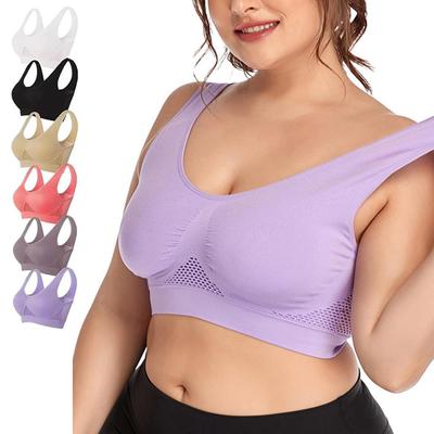 Prodyšná cool liftup Air Bra, velká Air Bra Prodyšná a pohodlná síťovaná sportovní podprsenka pro ženy