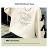 Girls' Bow Sweatshirt - 2025 Autumn, Chic Loose Fit, Korean Style Long Sleeve Top for Spring/Fall.