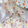 New Arrival Koi Fish & Gold Flower Nail Art Stickers - Wealth Attraction & French Flower Designs for Wearable Nail Decorations