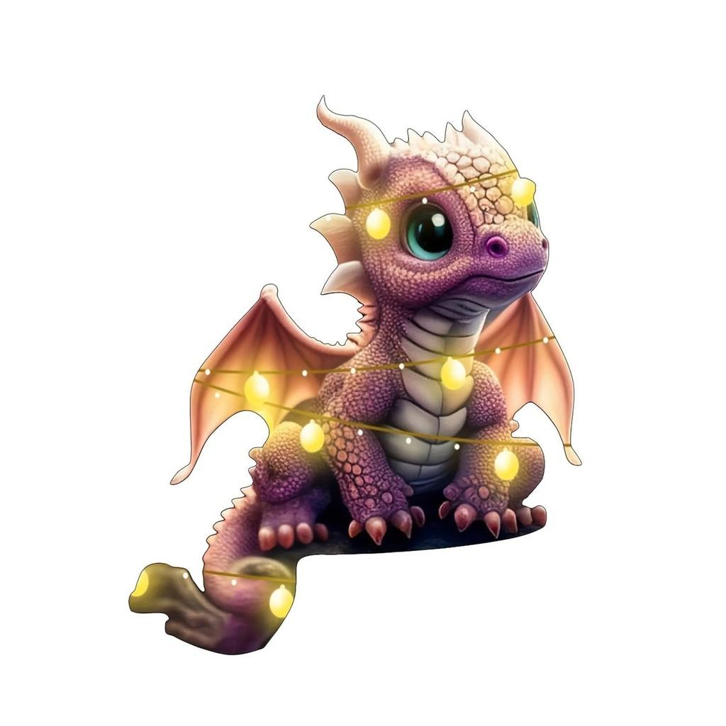 Acrylic Dragon Whimsical Baby Christmas Hanging Decor For Charming Holiday Atmosphere