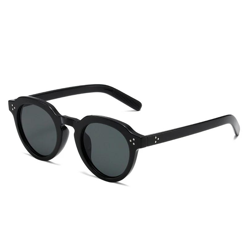 Oval Sunglasses Women Fashion Clear Black Orange Shades Retro Rivets Men Punk Trending Sun Glasses UV400