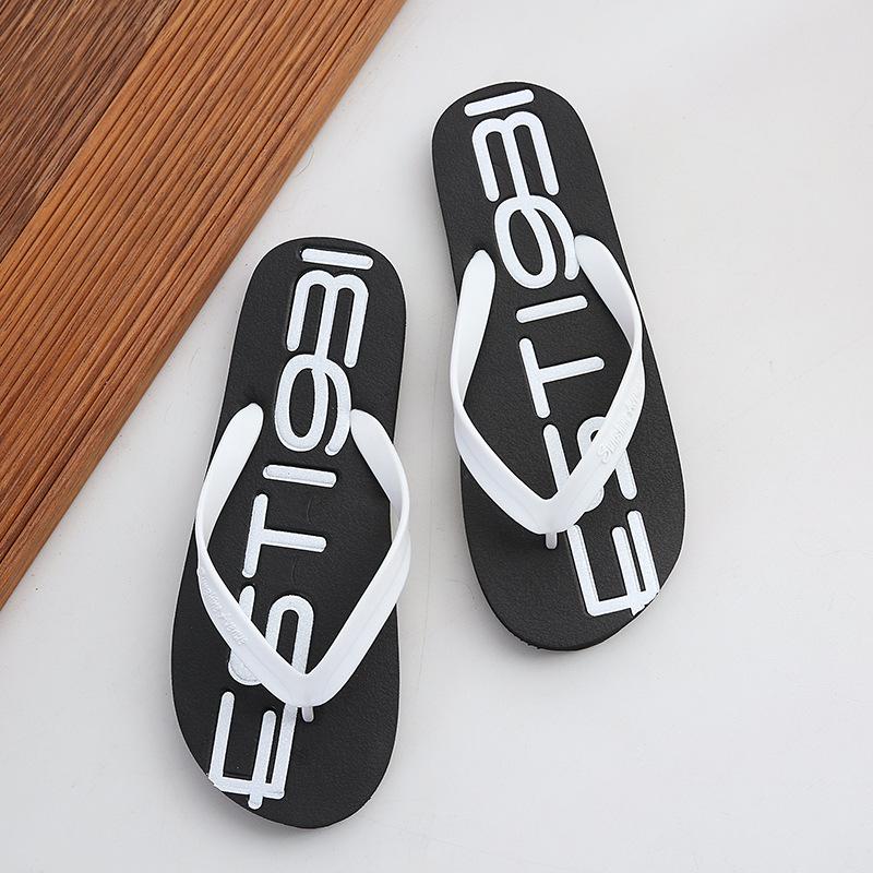 Flip-flops men's digital summer non-slip slippers men's personalized couple beach shoes sandals