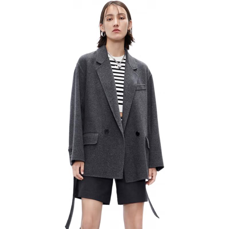 

MO&Co. Женский блейзер свободного кроя из 100% шерсти мериноса XS 155