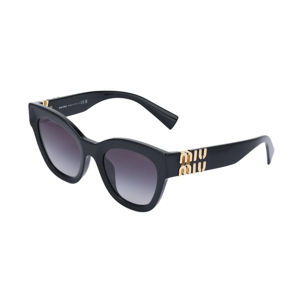 Miu Miu Logo Design Cat Eye Sunglasses Women sunglasses Black SMU01YF-1AB5D1