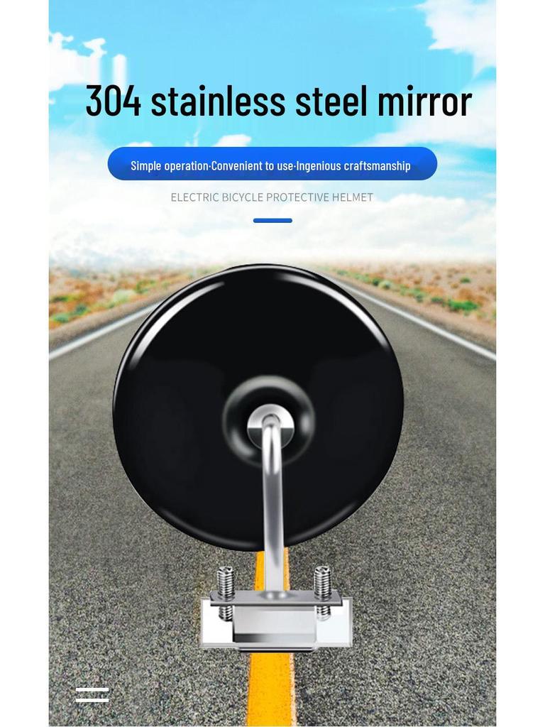 Okrągłe lusterko wsteczne 304 - Idealne dla samochodów szkoleniowych, autokarów, szerokokątne, odpowiednie dla małych pojazdów