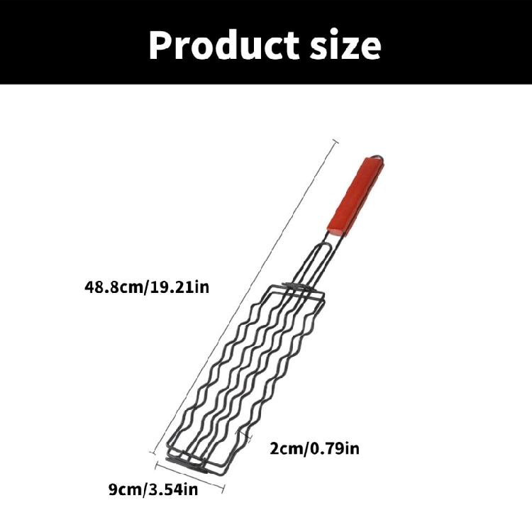 Convenient Hot Dog Cooking Rack Stainless Steel BBQ Accessory Hot Dog Holders Rack for Even Cooking and Grilling