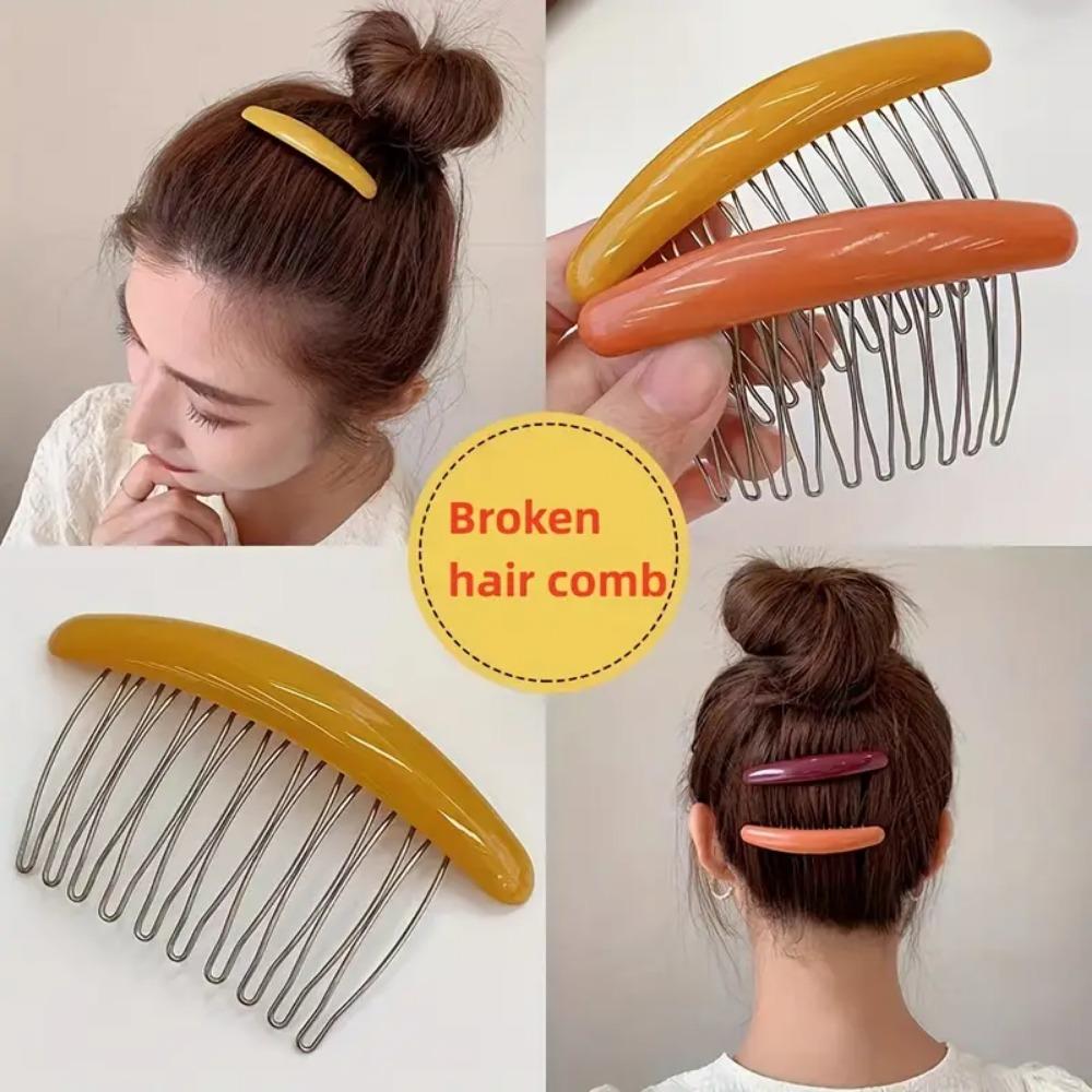 Acrylic Fshionable Temperament Non-slip Hair Comb Bangs Comb Going Out Hair Accessories Hair Comb Hairpin
